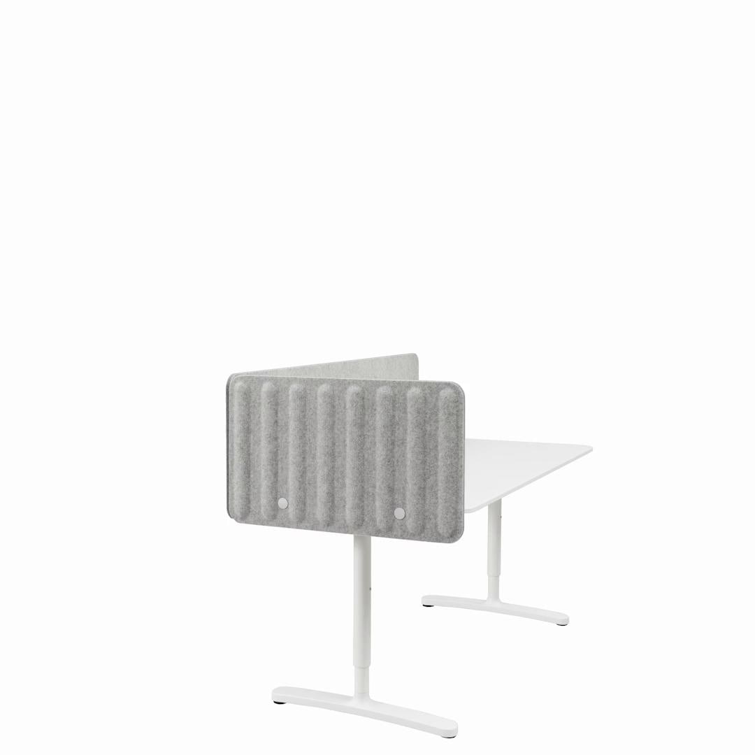 IKEA EILIF Abschirmung für Schreibtisch grau 120x48 cm Günstiger Verkauf