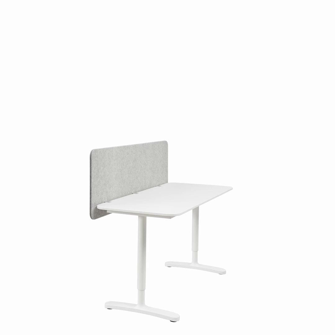 IKEA EILIF Abschirmung für Schreibtisch grau 80x48 cm Fabrikverkauf