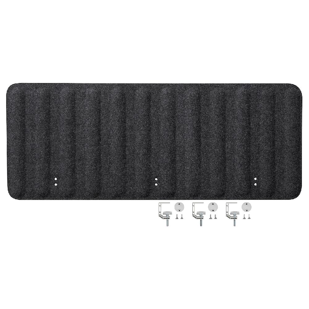 IKEA EILIF Abschirmung für Schreibtisch dunkelgrau 120x48 cm