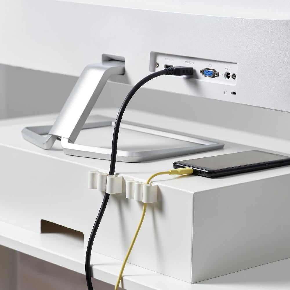 IKEA KALKSTUFF Kabelhalter 3er-Set weiß Rabatt