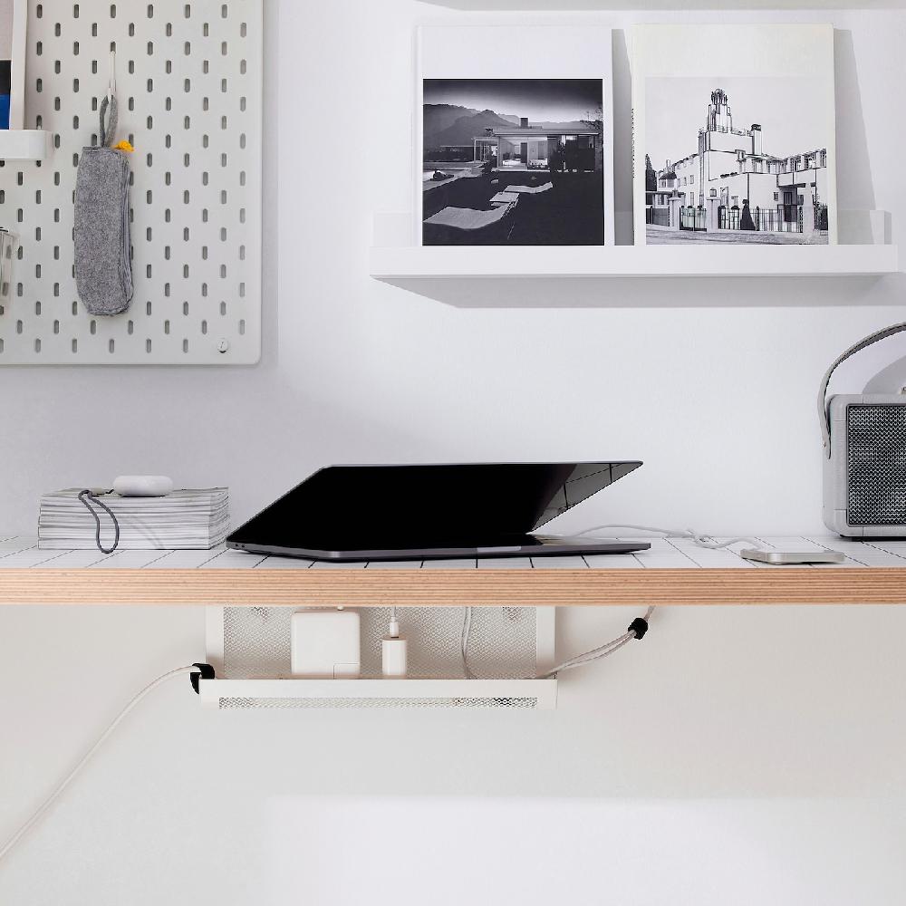 IKEA FÖRSÄSONG Kabelhalter weiß 38 cm Begrenztes Angebot