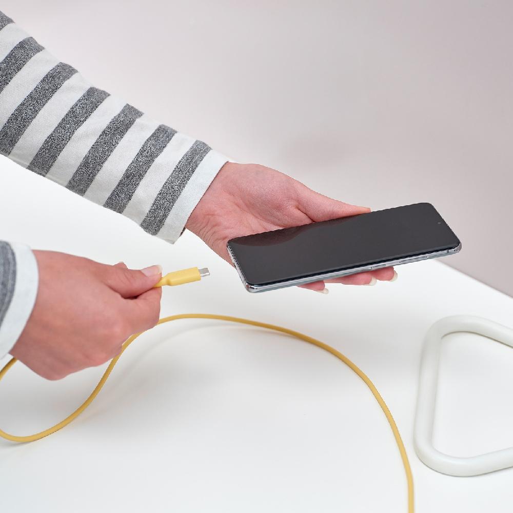 IKEA SITTBRUNN USB-A auf USB-C hellgelb 1 m Saisonschlussverkauf