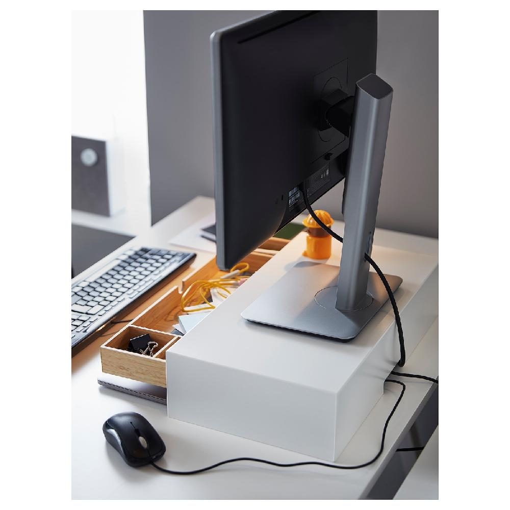 IKEA ELLOVEN Monitorerhöhung mit Schublade weiß Cyber Monday