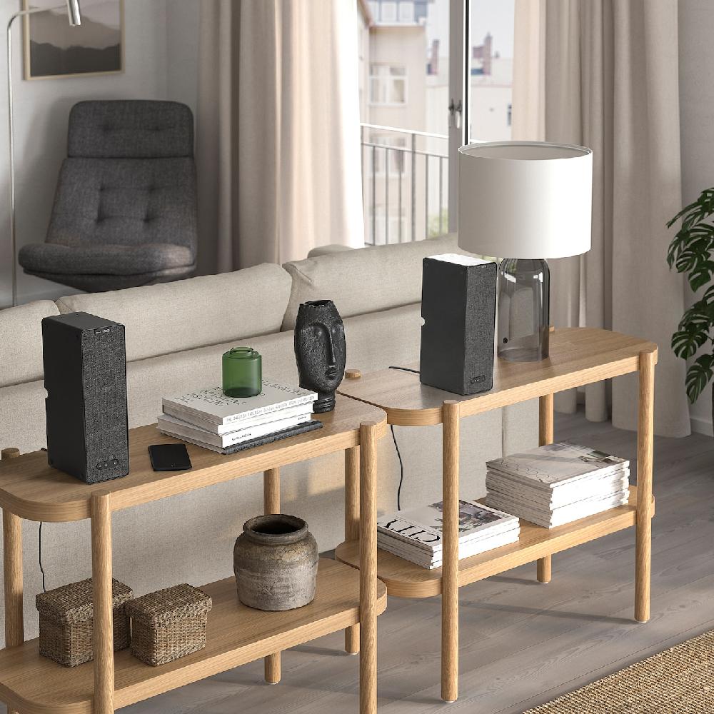 IKEA SYMFONISK Regal-WiFi-Speaker schwarz/2er-Set Generation 2 Muttertagsangebot