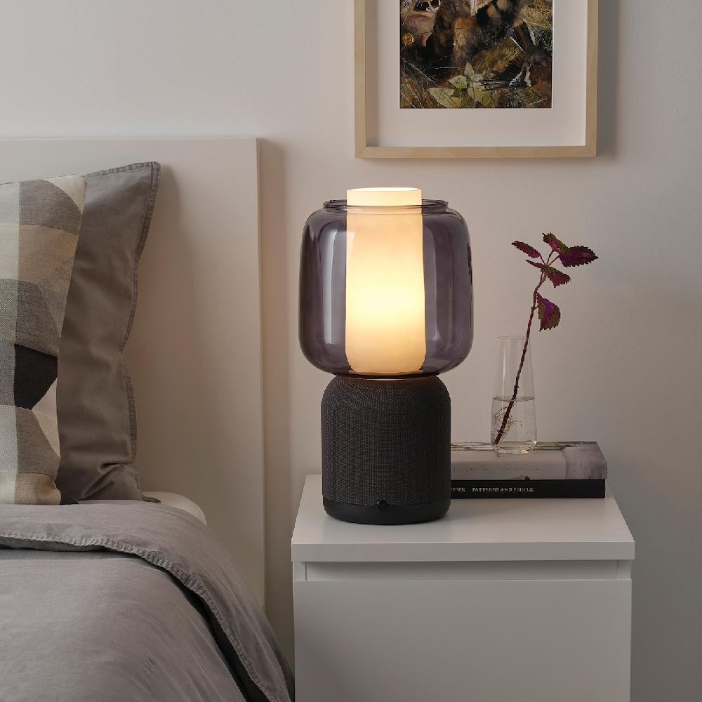 IKEA SYMFONISK Tischleuchte WiFi-Speaker Glschirm schwarz Vatertagsangebot