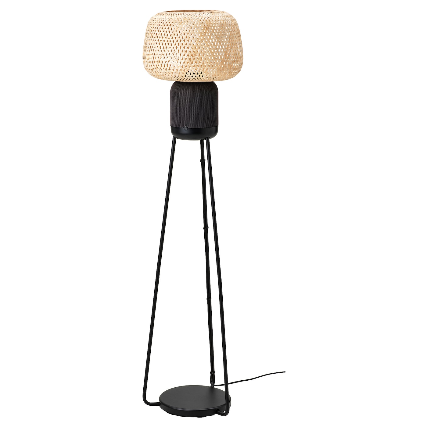 IKEA SYMFONISK Standleuchte mit WiFi-Speaker Bambus/smart Jubiläumsangebot