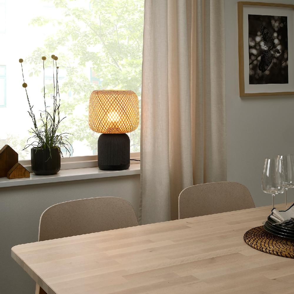 IKEA SYMFONISK Tischleuchte WiFi-Speak Bambusschi Heißer Verkauf