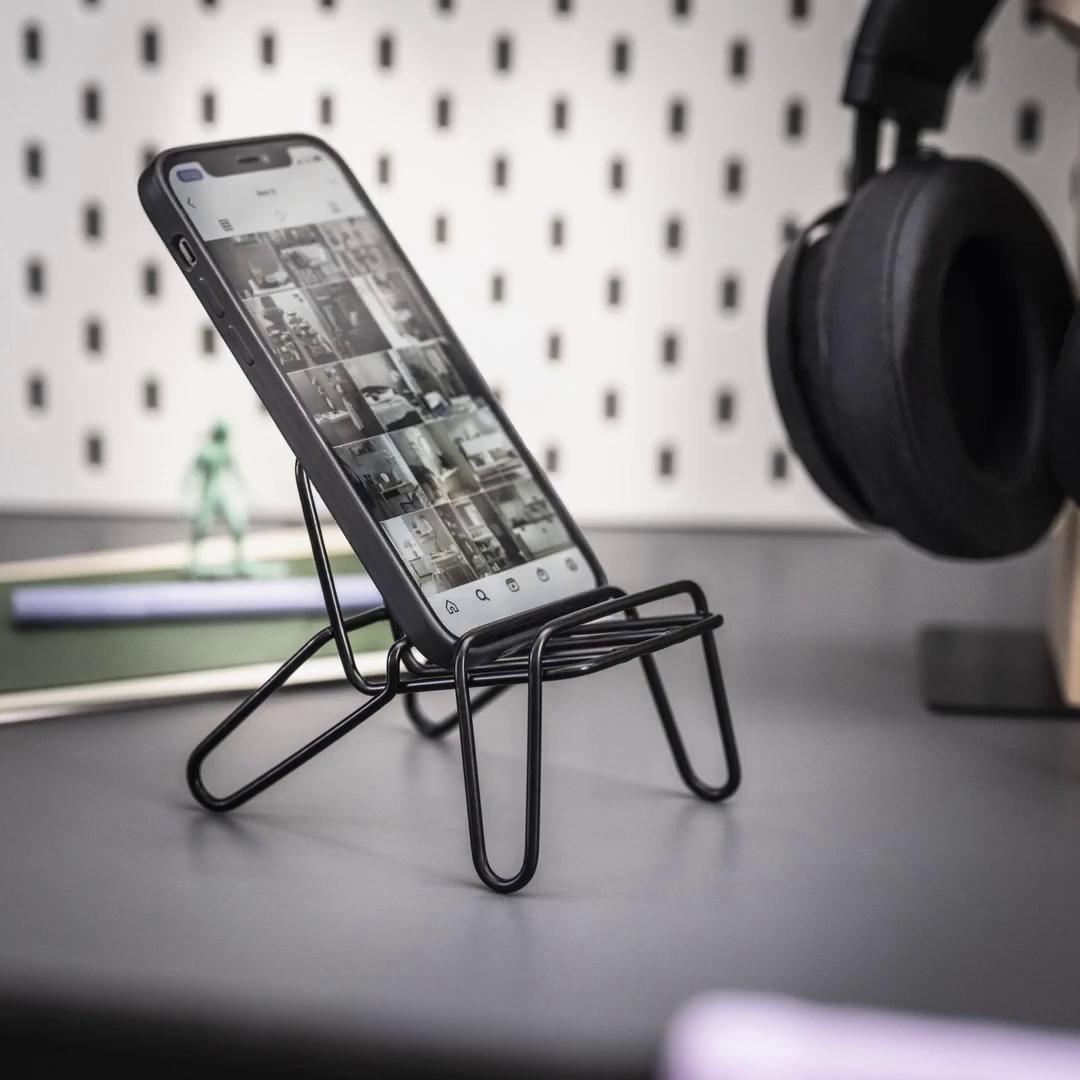 IKEA KRUBBET Mobiltelefonhalter schwarz Große Rabatte