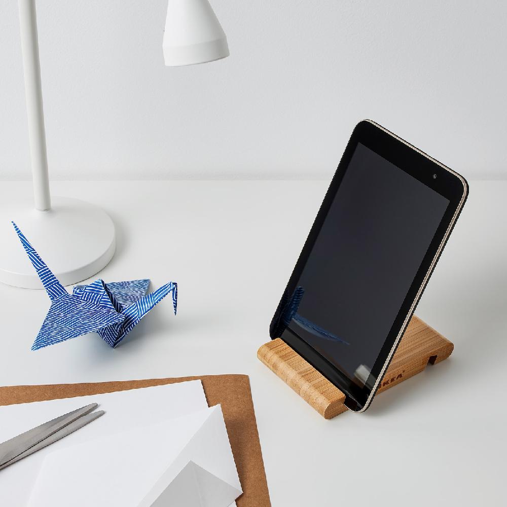 IKEA BERGENES Halter für Mobiltelefon/Tablet Bambus Neuheiten