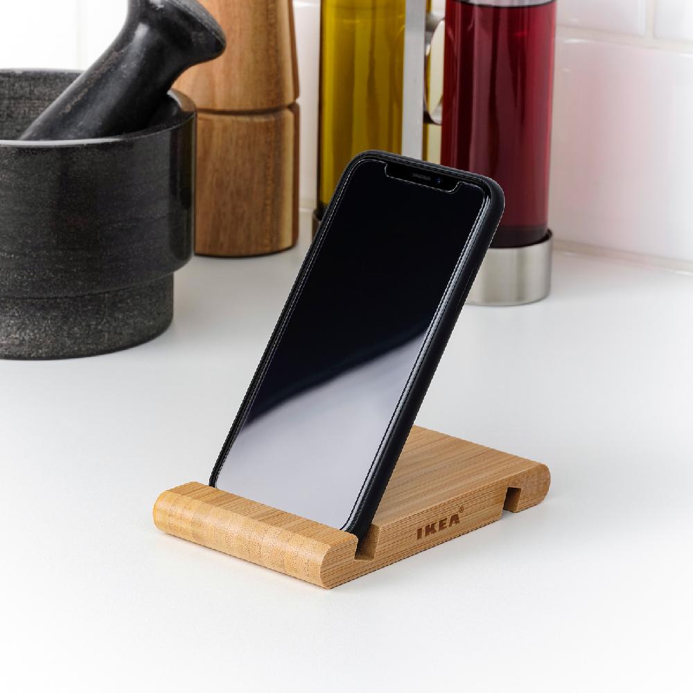 IKEA BERGENES Halter für Mobiltelefon/Tablet Bambus Neuheiten
