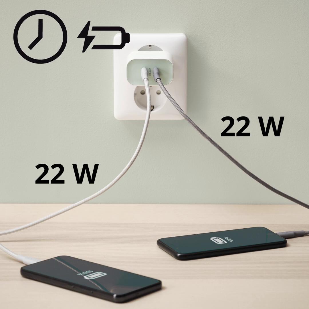IKEA SJÖSS Ladegerät mit 2 USB-Ausgängen 45 W schnell laden Bestseller