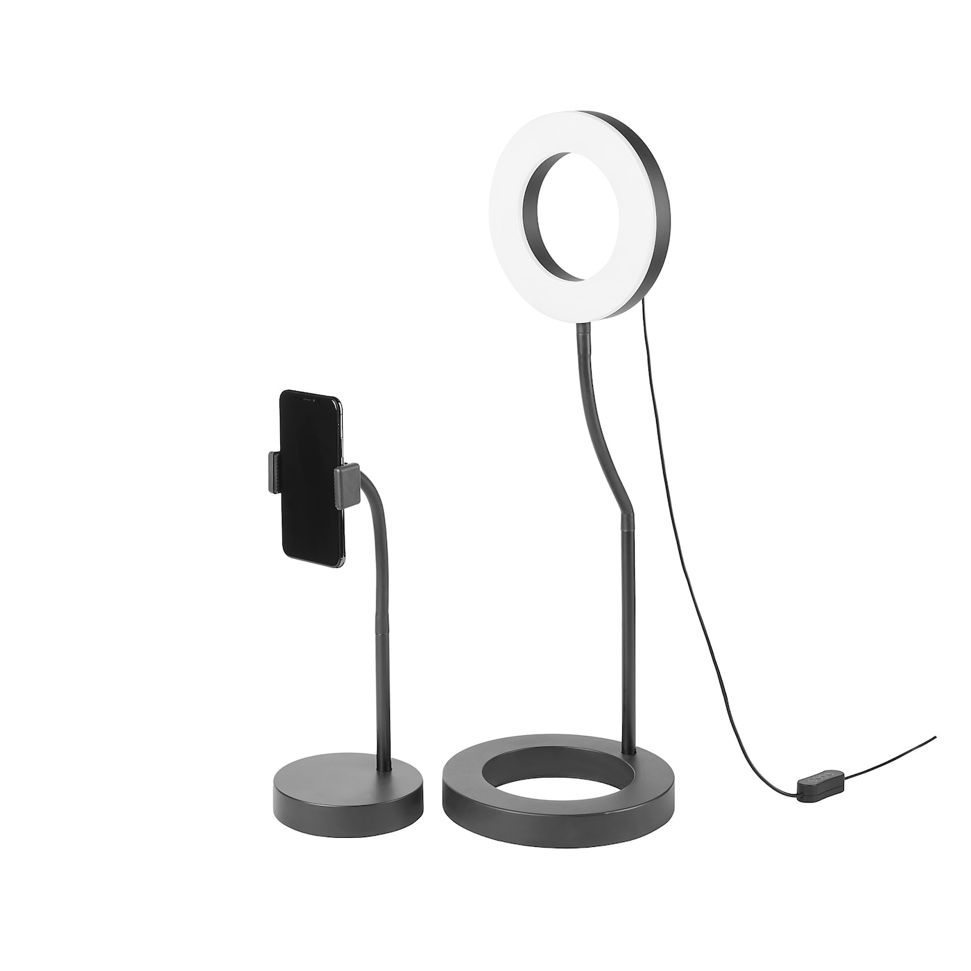 IKEA LÅNESPELARE Ringleuchte mit Mobiltelefonhalter Saisonale Angebote