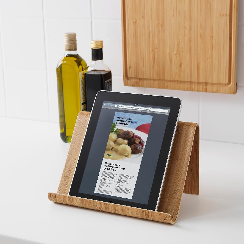 IKEA VIVALLA Tablet-Halter Bambusfurnier 26x17 cm Tägliche Deals