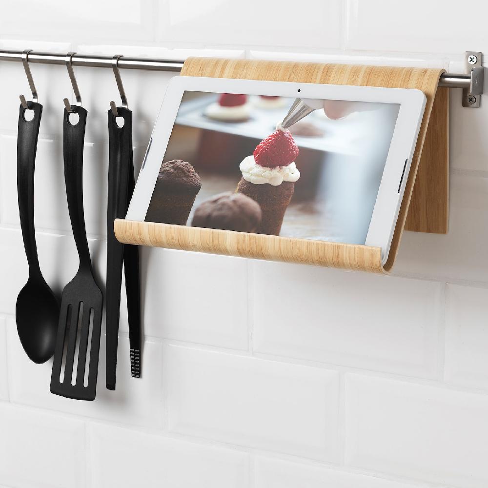 IKEA VIVALLA Tablet-Halter Bambusfurnier 26x17 cm Tägliche Deals