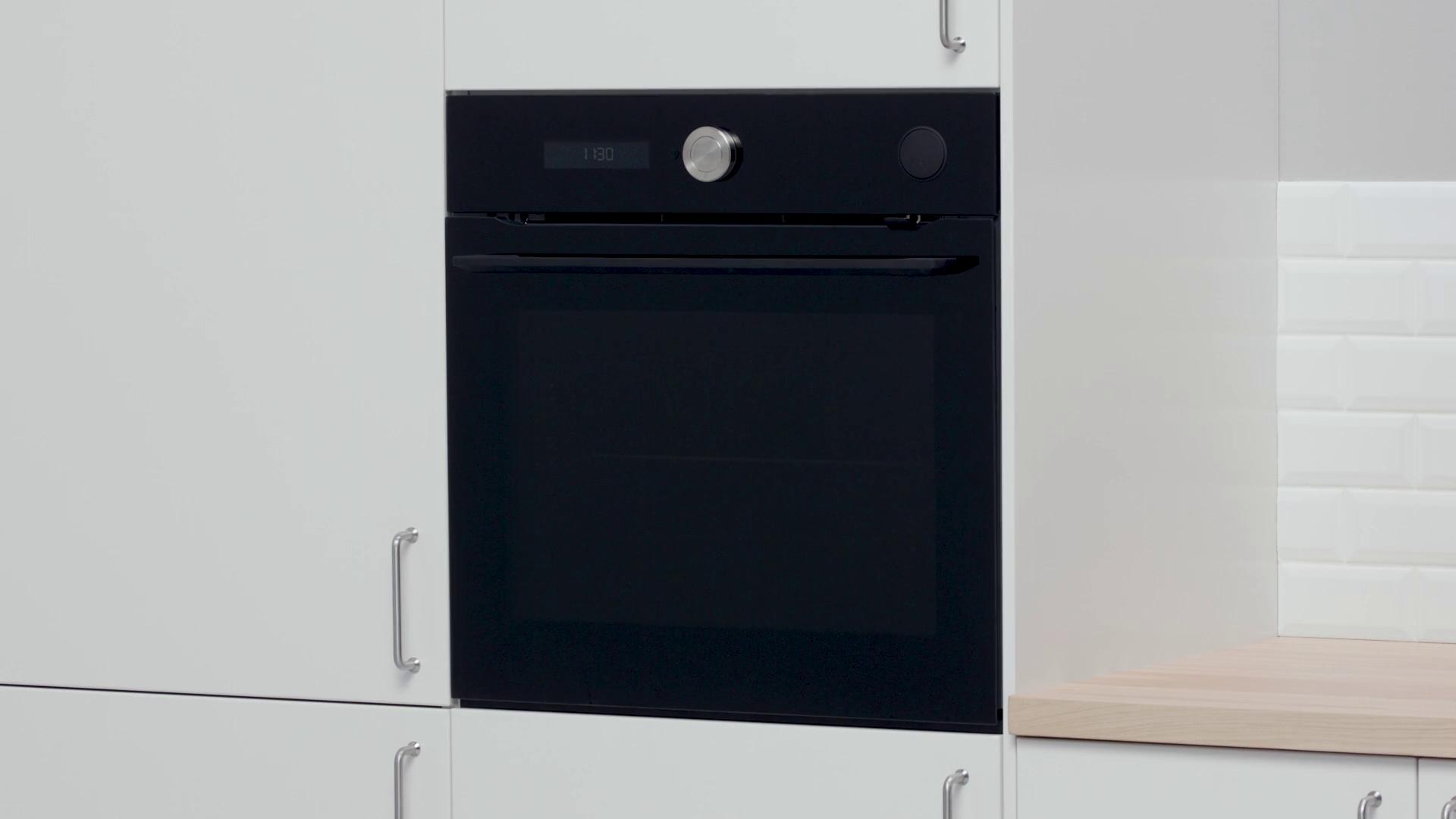 IKEA FINSMAKARE Heißluftofen Dampfgar- +Pyrolyse IKEA 700 schwarz Kostenlose Rückgabe