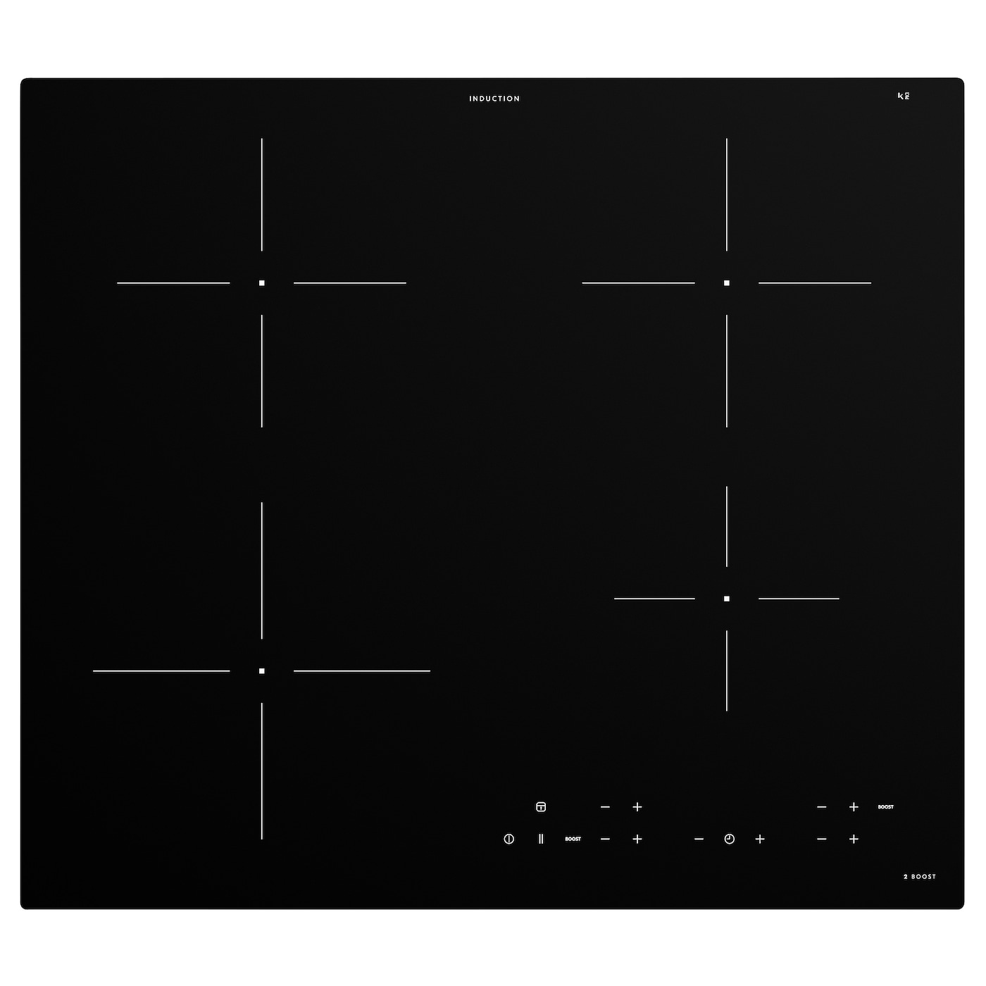 IKEA MATMÄSSIG Induktionskochfeld IKEA 300 schwarz 59 cm
