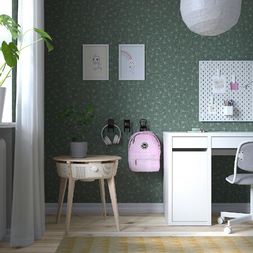 IKEA STARKVIND Tisch mit Luftreiniger gebeiztes Eichenfurnier/weiß smart Online