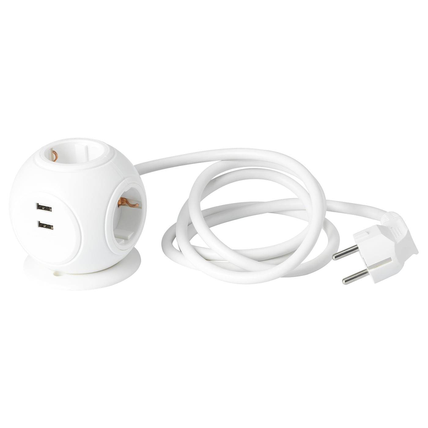IKEA HAGSTA Dreifachsteckdose mit 2 USB-Anschl Kostenloser Versand