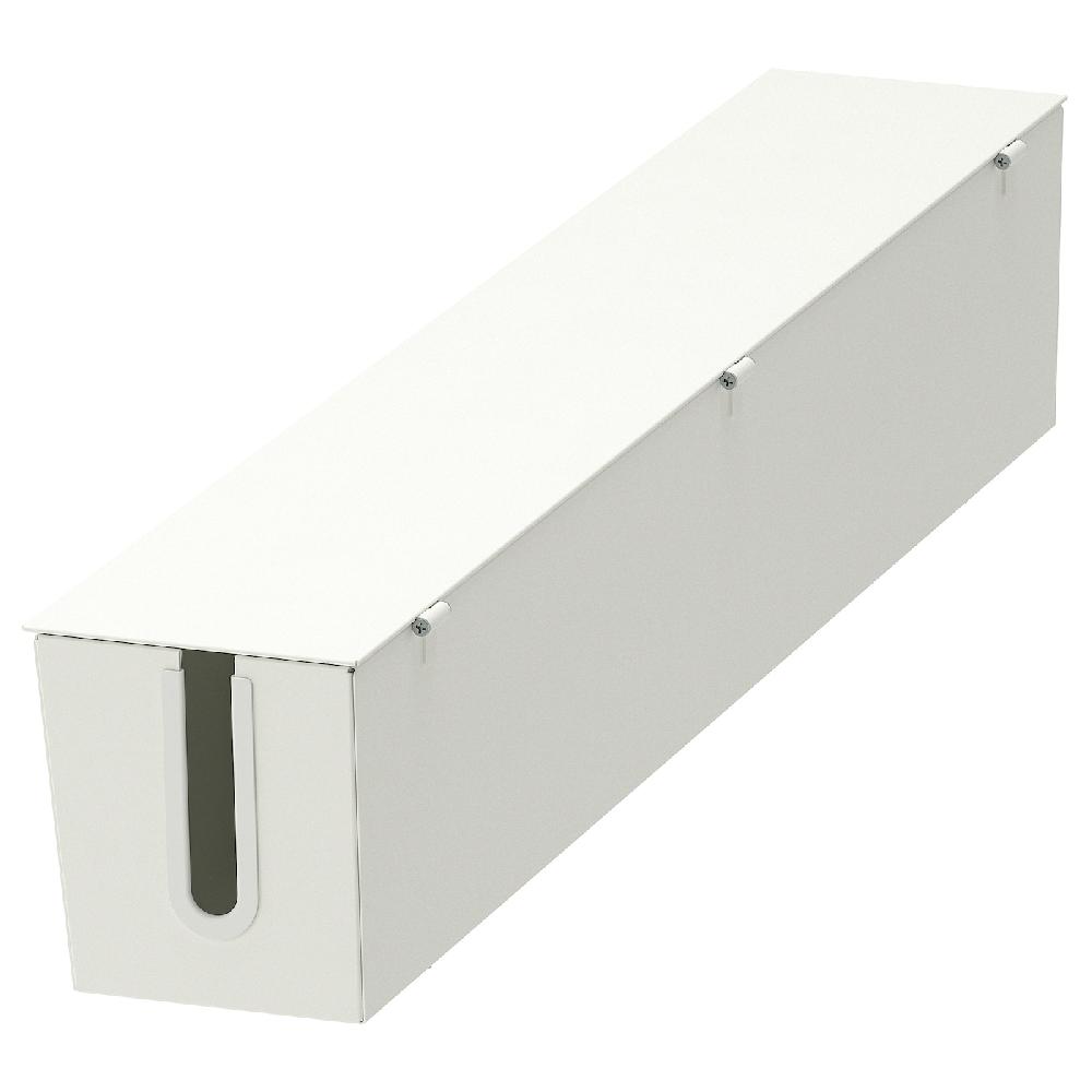 IKEA MITTZON Kabelaufbewahrung f Gestell+Rollen weiß 80x13 cm Limitierter Zeitrabatt