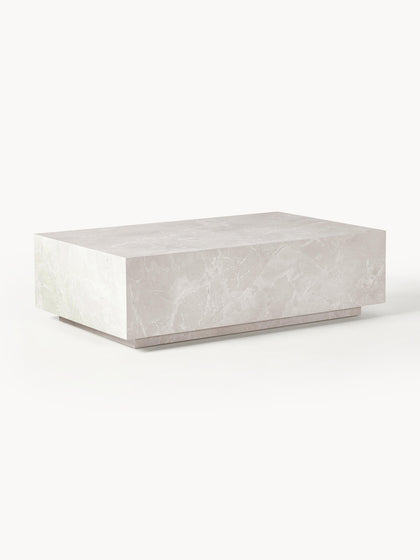 Westwing Collection Couchtisch Lesley in Travertin-Optik