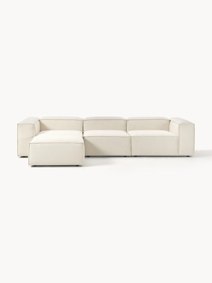 Westwing Collection Modulares Sofa Lennon (4-Sitzer) mit Hocker (links/rechts) Zeitbegrenzte Promotion