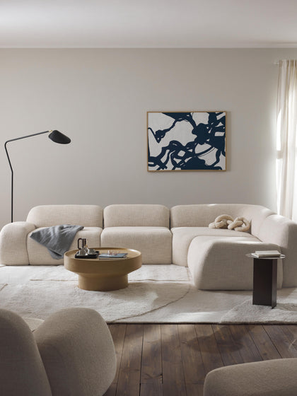 Westwing Collection Modulares Ecksofa Wolke (4-Sitzer) aus Bouclé Bis zu 60% Rabatt
