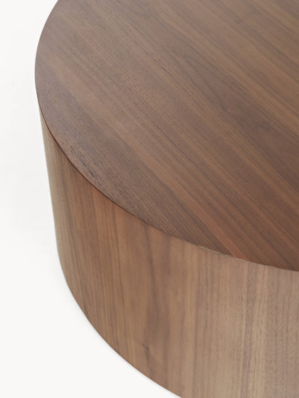 Westwing Collection Runder Holz-Couchtisch Dan Sonderangebot der Fabrik