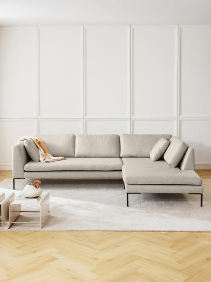 Westwing Collection Ecksofa Emma mit Metall-Füßen Bis zu 55% Rabatt