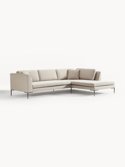 Westwing Collection Ecksofa Emma mit Metall-Füßen Bis zu 55% Rabatt