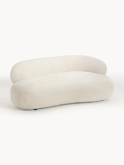 Westwing Collection Sofa Alba (2-Sitzer) aus Teddy-Bouclé Nur noch ein Tag übrig