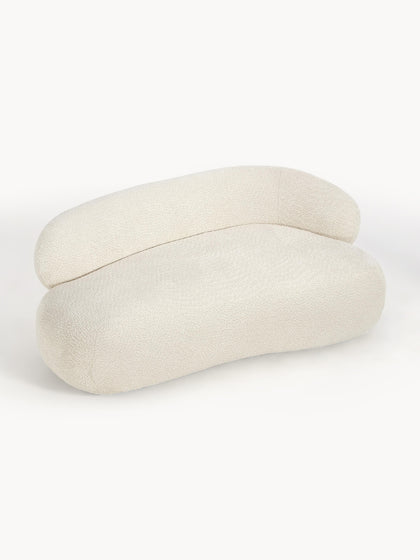 Westwing Collection Sofa Alba (2-Sitzer) aus Teddy-Bouclé Nur noch ein Tag übrig