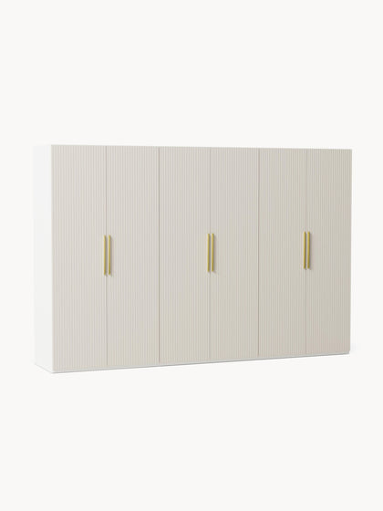 Westwing Collection Modularer Drehtürenschrank Simone 300 cm Breite mehrere Varianten