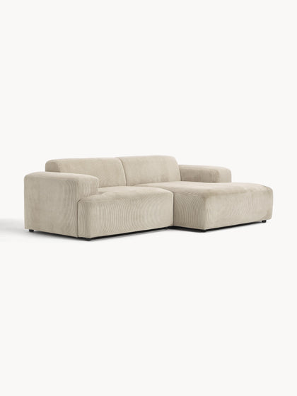 Westwing Collection Cord-Ecksofa Melva (3-Sitzer) Fabrikladen