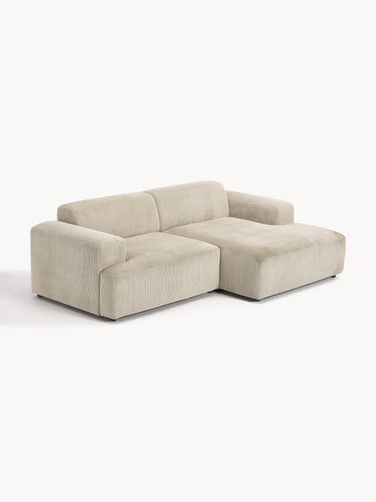 Westwing Collection Cord-Ecksofa Melva (3-Sitzer) Fabrikladen