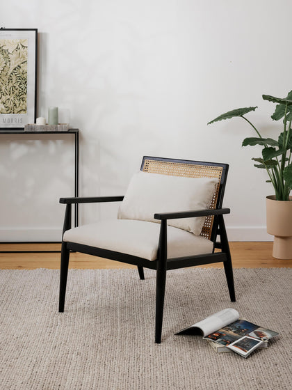 Westwing Collection Loungesessel Manuell aus Birkenholz Speichern exportieren