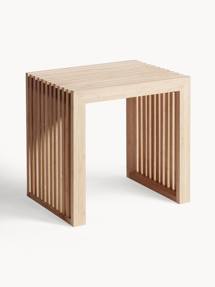 Westwing Collection Hocker Rib aus Bambusholz