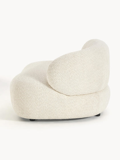 Westwing Collection Loungesessel Alba aus Teddy-Bouclé 50% Rabatt für begrenzte Zeit