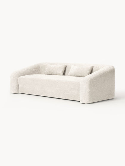 Westwing Collection Schlafsofa Eliot (3-Sitzer) aus Teddy-Bouclé Angebote
