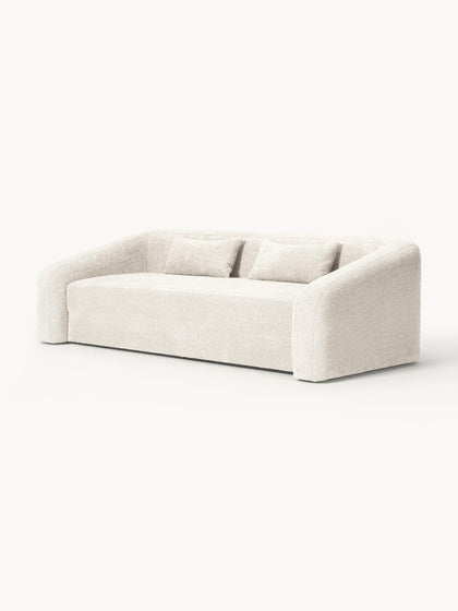 Westwing Collection Schlafsofa Eliot (3-Sitzer) aus Teddy-Bouclé Angebote