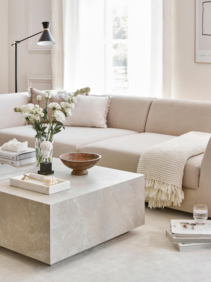 Westwing Collection Couchtisch Lesley in Travertin-Optik Hotsell