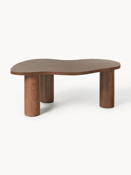 Westwing Collection Couchtisch Didi aus Eichenholz in organischer Form