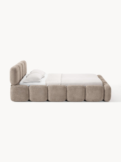 Westwing Collection Polsterbett Tayla aus Teddy-Bouclé Blitzverkäufe