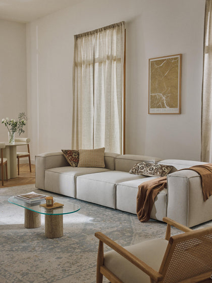 Westwing Collection Modulares Sofa Lennon (4-Sitzer) Fabrikpreis