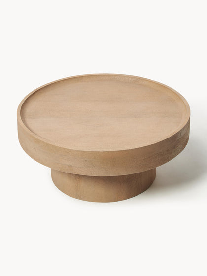 Westwing Collection Runder Couchtisch Benno aus Mangoholz Rabatt