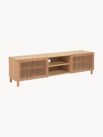 Westwing Collection TV-Lowboard Beyla aus Eichenholz