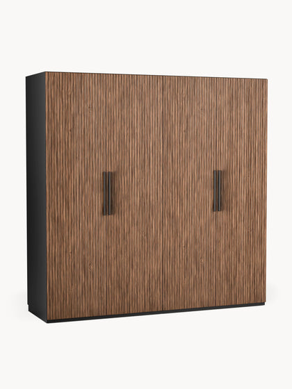 Westwing Collection Modularer Drehtürenschrank Simone 200 cm Breite mehrere Varianten