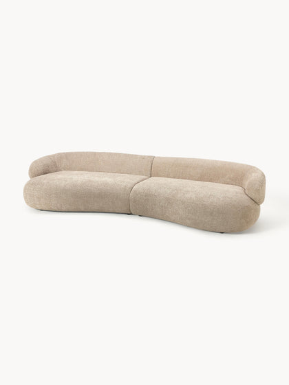 Westwing Collection Sofa Alba (4-Sitzer) aus Teddy-Bouclé Vatertagsangebot