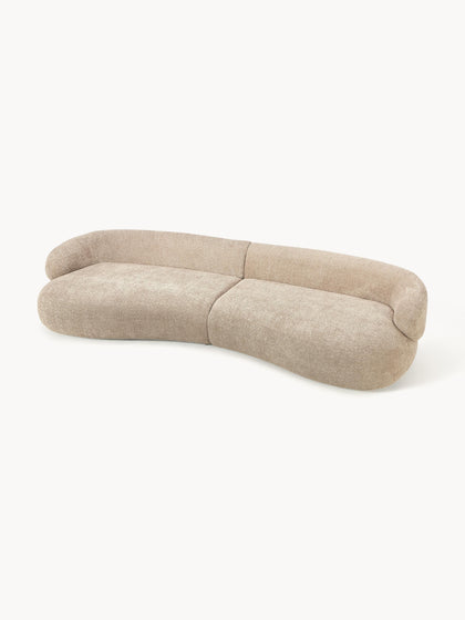 Westwing Collection Sofa Alba (4-Sitzer) aus Teddy-Bouclé Vatertagsangebot