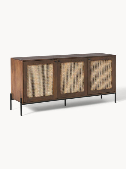 Westwing Collection Sideboard Vienna mit Wiener Geflecht