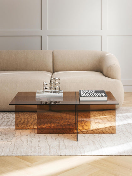 Westwing Collection Glas-Couchtisch Anouk B 102 cm Online Outlet